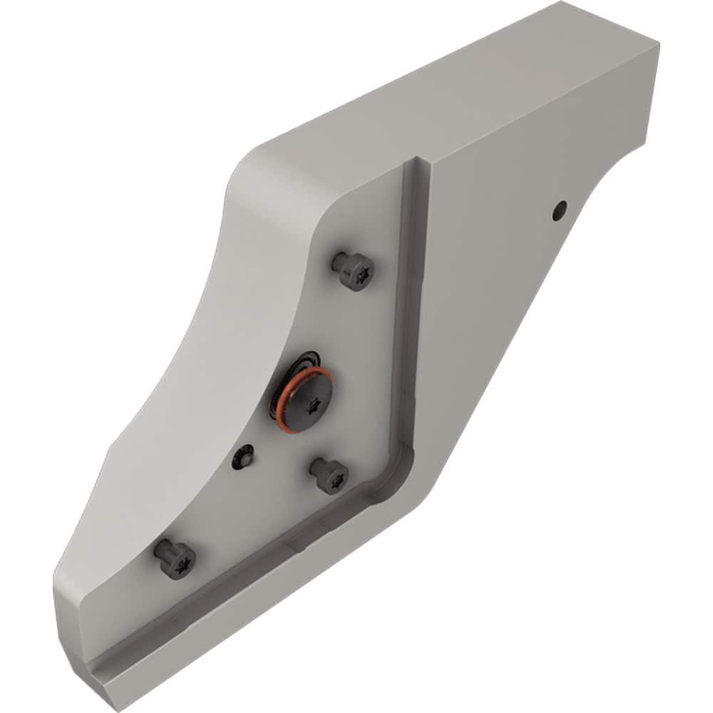 Iscar - Indexable Cut-Off Blade Tool Blocks; Tool Block Style: TGTBQ ; Blade Height (mm): 61.00 ; Blade Height (Decimal Inch): 2.4016 ; Manufacturers Catalog Number: TGTBQ 25.4L-D82-JHP ; Overall Length (mm): 150.0000 ; Overall Height (mm): 64.00000 - Exact Tool & Supply