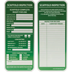 NMC - Safety & Facility Tags Message Type: Accident Prevention Tag Header: SCAFFOLD INSPECTION - Exact Tool & Supply