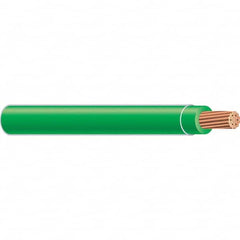 Southwire - Building Wire; Conductor Type: THHN ; Core Type: Stranded ; Wire Size (AWG): 10 ; Amperage: 30 ; Jacket Material: PVC ; Jacket Color: Green - Exact Tool & Supply