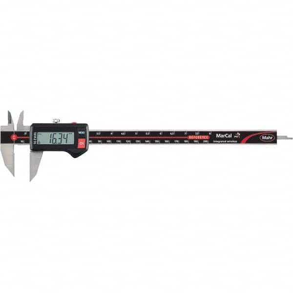 Mahr - 0 to 200mm Range, 0.01mm Resolution, IP67 Electronic Caliper - Exact Tool & Supply