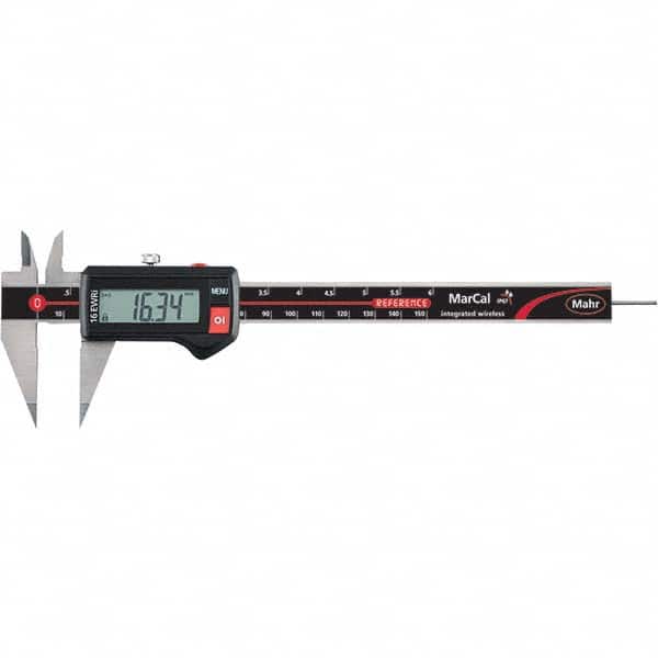 Mahr - 0 to 150mm Range, 0.01mm Resolution, IP67 Electronic Caliper - Exact Tool & Supply