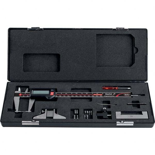 Mahr - 0 to 200mm Range, 0.01mm Resolution, IP67 Electronic Caliper - Exact Tool & Supply