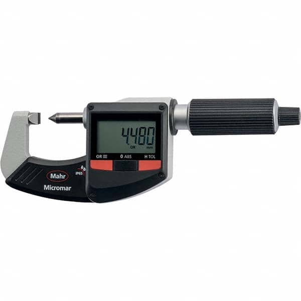 Mahr - Electronic Outside Micrometers Type: Standard Minimum Measurement (Decimal Inch): 0.0000 - Exact Tool & Supply