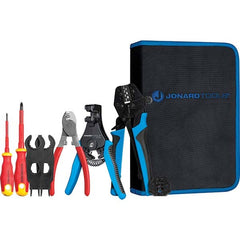 Jonard Tools - Crimpers Type: Solar Panel Crimping Tool Kit Capacity: 14, 12, or 10 AWG - Exact Tool & Supply