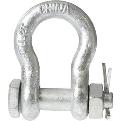US Cargo Control - Shackles Load Limit (Ton): 3.25 Pin Type: Bolt&Nut - Exact Tool & Supply