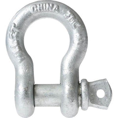 US Cargo Control - Shackles Load Limit (Ton): 12.00 Pin Type: Screw - Exact Tool & Supply