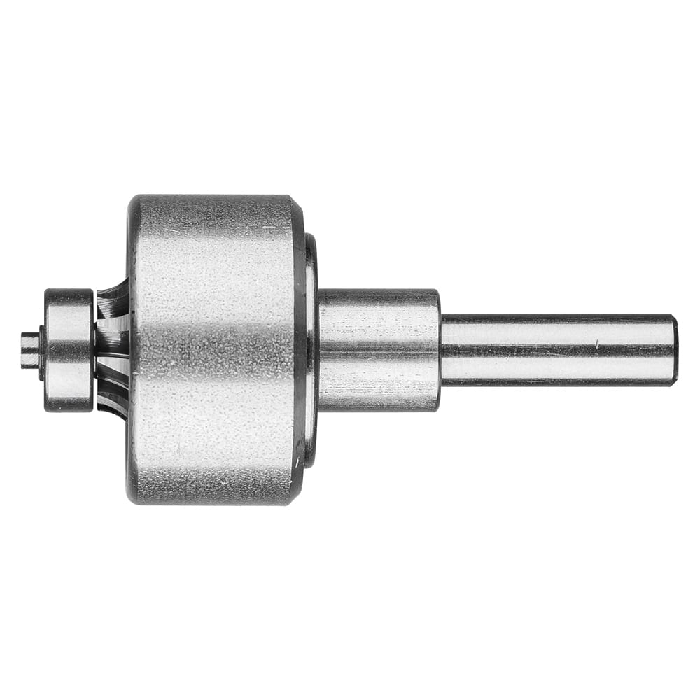 PFERD - SL-3, 5/8" Cut Diam, 1/4" Shank Diam, Carbide Aluma Cut End Cut Conical Radius End Burr - Exact Tool & Supply