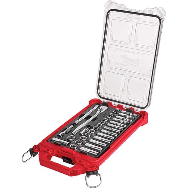 Milwaukee Tool - Socket Sets Measurement Type: Metric Drive Size: 3/8 - Exact Tool & Supply