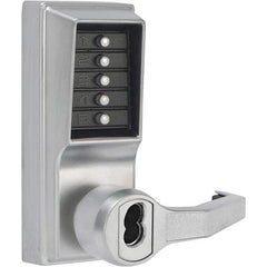 Simplex - Lever Locksets Type: Push-button Lock Door Thickness: 1-3/4 - Exact Tool & Supply