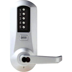 Simplex - Lever Locksets Type: Push-button Lock Door Thickness: 1-3/4 - Exact Tool & Supply