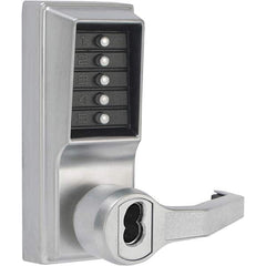 Simplex - Lever Locksets Type: Push-button Lock Door Thickness: 1-3/4 - Exact Tool & Supply
