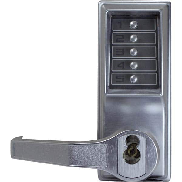 Simplex - Lever Locksets Type: Push-button Lock Door Thickness: 1-3/4 - Exact Tool & Supply