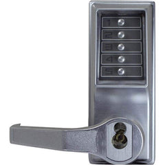 Simplex - Lever Locksets Type: Push-button Lock Door Thickness: 1-3/4 - Exact Tool & Supply