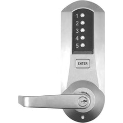 Simplex - Lever Locksets Type: Push-button Lock Door Thickness: 1-3/4 - Exact Tool & Supply