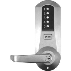 Simplex - Lever Locksets Type: Push-button Lock Door Thickness: 1-3/4 - Exact Tool & Supply