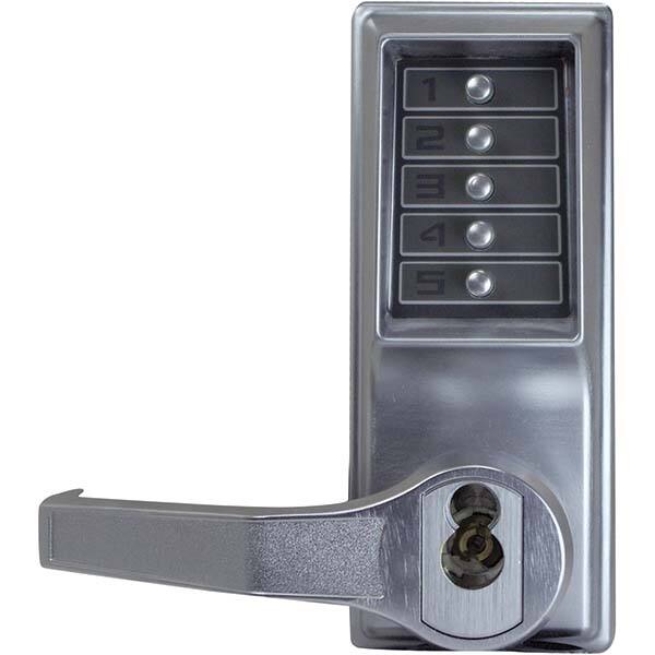Simplex - Lever Locksets Type: Push-button Lock Door Thickness: 1-3/4 - Exact Tool & Supply