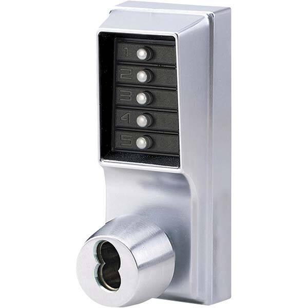 Simplex - Lever Locksets Type: Push-button Lock Door Thickness: 1-3/4 - Exact Tool & Supply