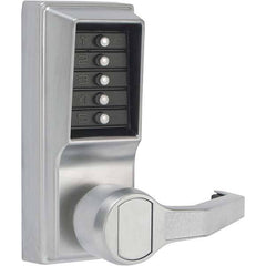 Simplex - Lever Locksets Type: Push-button Lock Door Thickness: 1-3/4 - Exact Tool & Supply