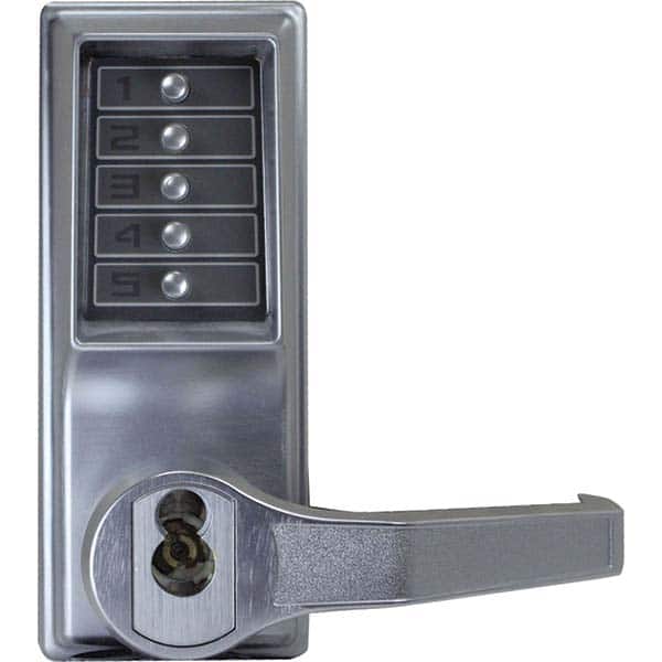 Simplex - Lever Locksets Type: Push-button Lock Door Thickness: 1-3/4 - Exact Tool & Supply