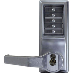 Simplex - Lever Locksets Type: Push-button Lock Door Thickness: 1-3/4 - Exact Tool & Supply