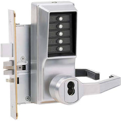 Simplex - Lever Locksets Type: Push-button Lock Door Thickness: 1-3/4 - Exact Tool & Supply