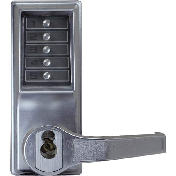 Simplex - Lever Locksets Type: Push-button Lock Door Thickness: 1-3/4 - Exact Tool & Supply