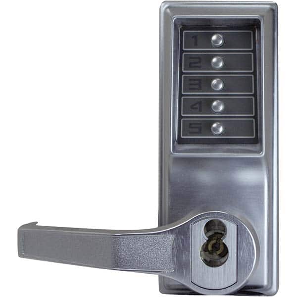 Simplex - Lever Locksets Type: Push-button Lock Door Thickness: 1-3/4 - Exact Tool & Supply