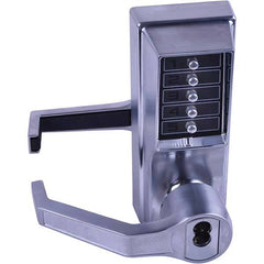 Simplex - Lever Locksets Type: Push-button Lock Door Thickness: 1-3/4 - Exact Tool & Supply