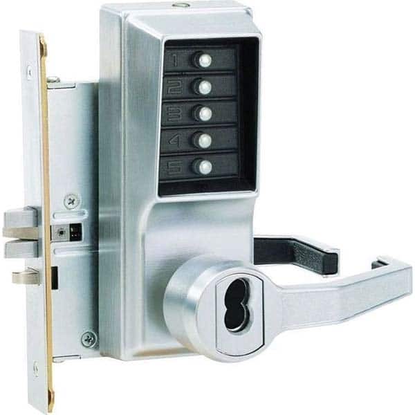Simplex - Lever Locksets Type: Push-button Lock Door Thickness: 1-3/4 - Exact Tool & Supply