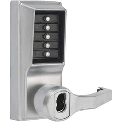 Simplex - Lever Locksets Type: Push-button Lock Door Thickness: 1-3/4 - Exact Tool & Supply