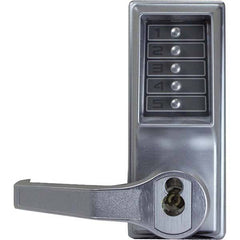 Simplex - Lever Locksets Type: Push-button Lock Door Thickness: 1-3/4 - Exact Tool & Supply
