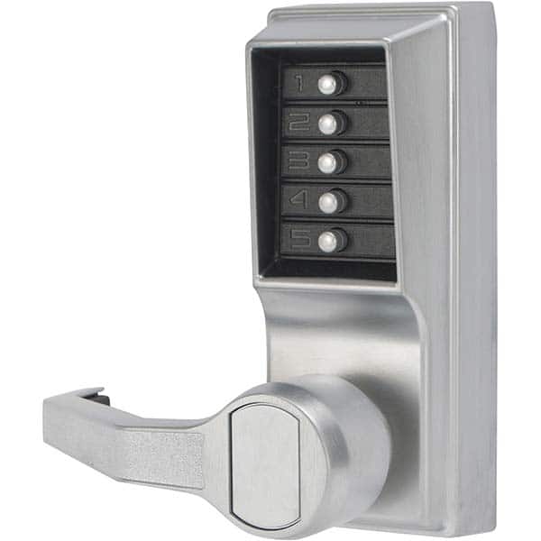 Simplex - Lever Locksets Type: Push-button Lock Door Thickness: 1-3/4 - Exact Tool & Supply