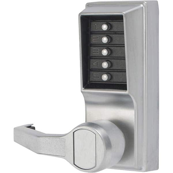 Simplex - Lever Locksets Type: Push-button Lock Door Thickness: 1-3/4 - Exact Tool & Supply