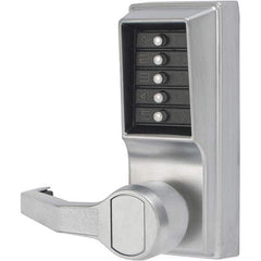 Simplex - Lever Locksets Type: Push-button Lock Door Thickness: 1-3/4 - Exact Tool & Supply