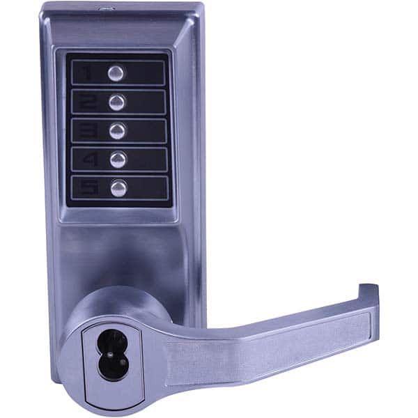 Simplex - Lever Locksets Type: Push-button Lock Door Thickness: 1-3/4 - Exact Tool & Supply