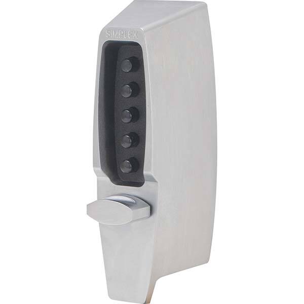Simplex - Lever Locksets Type: Thumbturn Door Thickness: 1-3/4 - Exact Tool & Supply