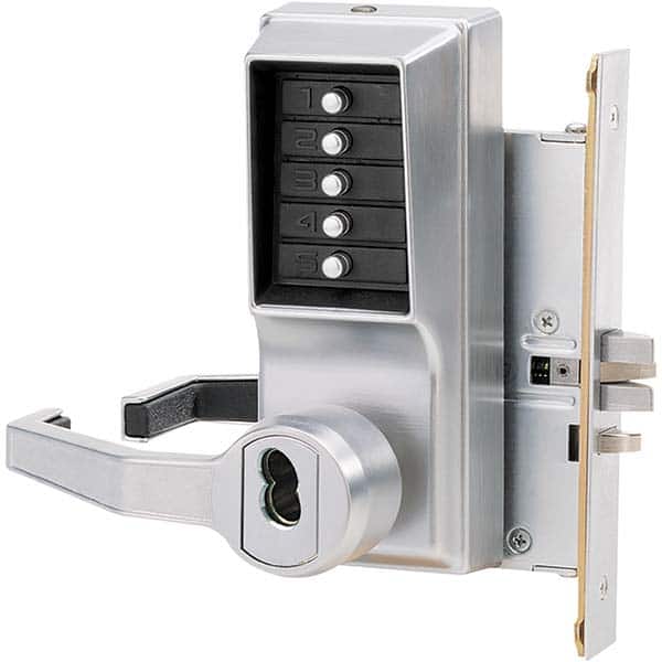 Simplex - Lever Locksets Type: Keypad Door Thickness: 1-3/4 - Exact Tool & Supply