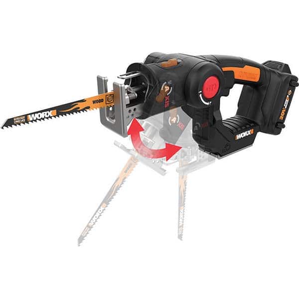 Worx - Cordless Reciprocating Saws Voltage: 20.00 Battery Chemistry: Lithium-Ion - Exact Tool & Supply