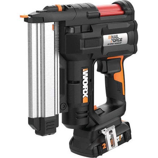 Worx - Cordless Nailers Fastener Type: Staple Gun/Brad Nailer Nail Diameter (Gauge): 18.00 - Exact Tool & Supply