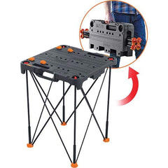 Worx - Stationary Work Benches, Tables Type: Foldup Sawhorse Top Material: Plastic - Exact Tool & Supply