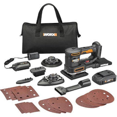 Worx - Electric Orbital Sanders Sander Type: Cordless Random Orbital Random Orbit: Yes - Exact Tool & Supply