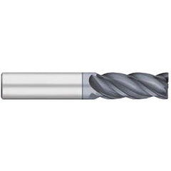 Titan USA - Corner Radius & Corner Chamfer End Mills; Mill Diameter (Inch): 1/4 ; Mill Diameter (Decimal Inch): 0.2500 ; End Type: Corner Radius ; Corner Radius (Inch): 1/64 ; Corner Radius (Decimal Inch): 0.0150 ; Number of Flutes: 4 - Exact Tool & Supply
