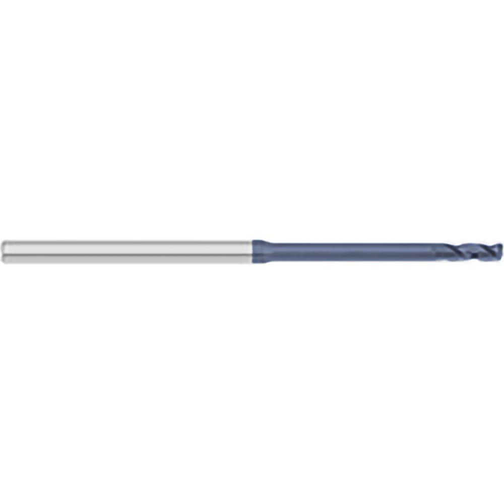 Titan USA - Square End Mills; Mill Diameter (mm): 0.80 ; Mill Diameter (Inch): 1/32 ; Mill Diameter (Decimal Inch): 0.0310 ; Number of Flutes: 3 ; Length of Cut (Inch): 3/32 ; Length of Cut (Decimal Inch): 0.0930 - Exact Tool & Supply