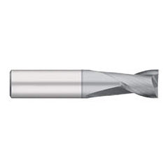 Titan USA - Square End Mills; Mill Diameter (Inch): 1/4 ; Mill Diameter (Decimal Inch): 0.2500 ; Number of Flutes: 2 ; Length of Cut (Inch): 1/2 ; Length of Cut (Decimal Inch): 0.5000 ; Material: Solid Carbide - Exact Tool & Supply
