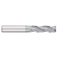 Titan USA - Square End Mills; Mill Diameter (Inch): 1/8 ; Mill Diameter (Decimal Inch): 0.1250 ; Number of Flutes: 3 ; Length of Cut (Inch): 3/4 ; Length of Cut (Decimal Inch): 0.7500 ; Material: Solid Carbide - Exact Tool & Supply