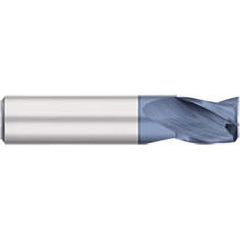 Titan USA - Square End Mills; Mill Diameter (Inch): 1/4 ; Mill Diameter (Decimal Inch): 0.2500 ; Number of Flutes: 3 ; Length of Cut (Inch): 1/2 ; Length of Cut (Decimal Inch): 0.5000 ; Material: Solid Carbide - Exact Tool & Supply