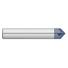 Titan USA - Chamfer Mills; Cutter Head Diameter (Inch): 1/2 ; Included Angle B: 30 ; Included Angle A: 120 ; Chamfer Mill Material: Solid Carbide ; Chamfer Mill Finish/Coating: AlTiN ; Overall Length (Inch): 3 - Exact Tool & Supply