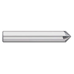 Titan USA - Chamfer Mills; Cutter Head Diameter (Inch): 5/16 ; Included Angle B: 49 ; Included Angle A: 82 ; Chamfer Mill Material: Solid Carbide ; Chamfer Mill Finish/Coating: Uncoated ; Overall Length (Inch): 2-1/2 - Exact Tool & Supply
