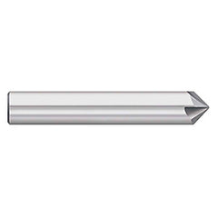 Titan USA - Chamfer Mills; Cutter Head Diameter (Inch): 1/2 ; Included Angle B: 49 ; Included Angle A: 82 ; Chamfer Mill Material: Solid Carbide ; Chamfer Mill Finish/Coating: Uncoated ; Overall Length (Inch): 3 - Exact Tool & Supply