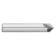 Titan USA - Chamfer Mills; Cutter Head Diameter (Inch): 1/2 ; Included Angle B: 30 ; Included Angle A: 120 ; Chamfer Mill Material: Solid Carbide ; Chamfer Mill Finish/Coating: Uncoated ; Overall Length (Inch): 3 - Exact Tool & Supply